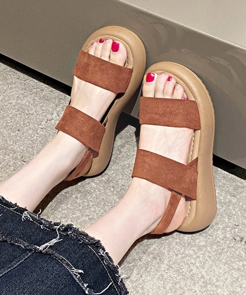 Miniministore(ミニミニストア)の「厚底サンダル ビーチサンダル 美脚 夏靴(サンダル・レディース・ブラック/アイボリー/キャメル・24.0cm/23.5cm/23.0cm/22.5cm/25.0cm/24.5cm)」の17枚目の写真
