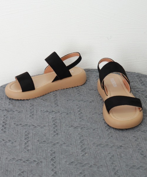 Miniministore(ミニミニストア)の「厚底サンダル ビーチサンダル 美脚 夏靴(サンダル・レディース・ブラック/アイボリー/キャメル・24.0cm/23.5cm/23.0cm/22.5cm/25.0cm/24.5cm)」の10枚目の写真