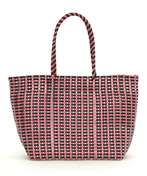 COOCO(クーコ)の「メッシュ編みマルシェトートバッグ/A4対応(かごバッグ・レディース・パープル/ピンク/グリーン・FREE)」の9枚目の写真