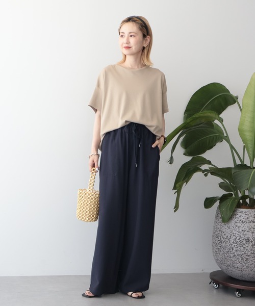AMERICAN HOLIC（アメリカンホリック）の「【マルチ機能】ベイカーリラックスパンツ【WEB限定カラー有り】（その他パンツ・レディース・カーキ/ブラック/ベージュ/ブラウン/ピンク/キャメル/ブルー/その他6/グリーン/ネイビー/グレイッシュベージュ/チャコールグレー/オリーブ/ボルドー・L/S/M）」の21枚目の写真