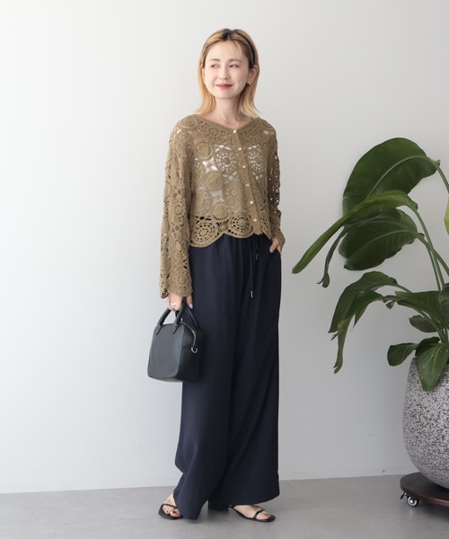 AMERICAN HOLIC（アメリカンホリック）の「【マルチ機能】ベイカーリラックスパンツ【WEB限定カラー有り】（その他パンツ・レディース・カーキ/ブラック/ベージュ/ブラウン/ピンク/キャメル/ブルー/その他6/グリーン/ネイビー/グレイッシュベージュ/チャコールグレー/オリーブ/ボルドー・L/S/M）」の19枚目の写真