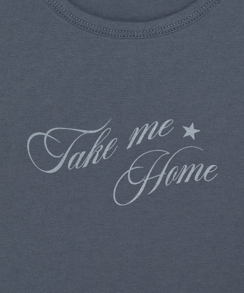 HOMEBODY THINGS（ホームバディ ティングズ）の「Take Me Home TEE (DUSTY BLUE)（Tシャツ/カットソー・レディース・その他・1/2）」の2枚目の写真