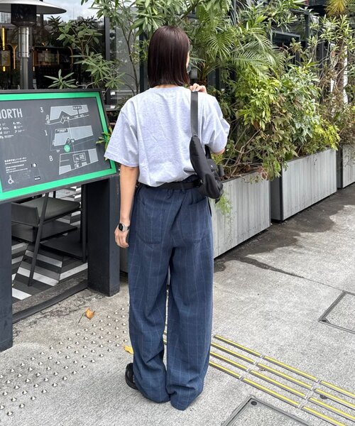 CIAOPANIC TYPY（チャオパニックティピー）の「【ユニセックス】接触冷感ジャガードタックストレートパンツ（スラックス・メンズ・ネイビー/チャコールグレー/アイボリー・LARGE/MEDIUM）」の20枚目の写真