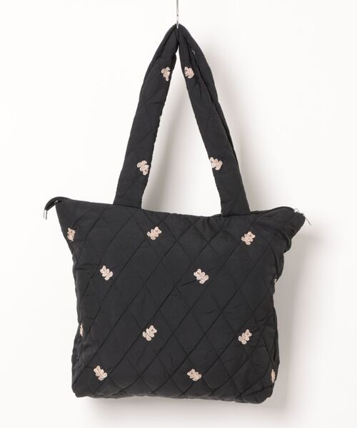 VIBGYOR(ヴィブジョー)の「Mignonjour/くま刺繍キルティングバッグ M2900(ハンドバッグ・レディース・ブラウン/ホワイト/ブラック・FREE)」の12枚目の写真