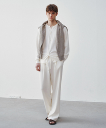 J'RIUM（ジェイリウム）の「コットンサマーエッセンシャルドローストリングパンツアイボリー（その他パンツ）」