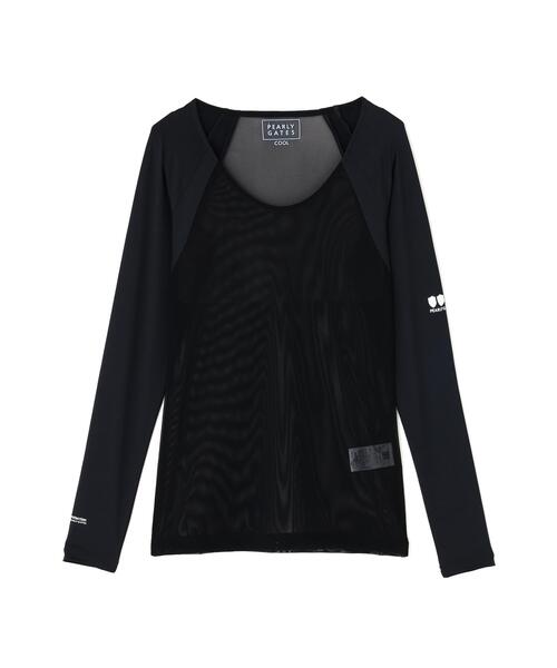 PG BODY】N/パワーネット×Peベア天竺長袖Uネックカットソー（Tシャツ