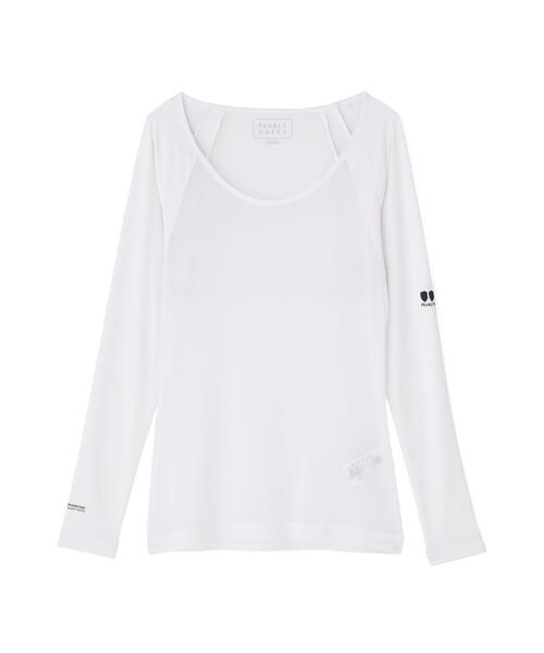 【PG BODY】N/パワーネット×Peベア天竺長袖Uネックカットソー