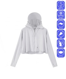 by LEGNA（バイレグナ）の「完全防備接触冷感UVカットショートパーカー（パーカー）」