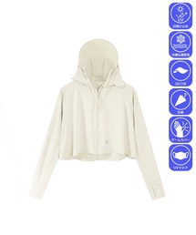 by LEGNA（バイレグナ）の「完全防備接触冷感UVカットショートパーカー（パーカー）」