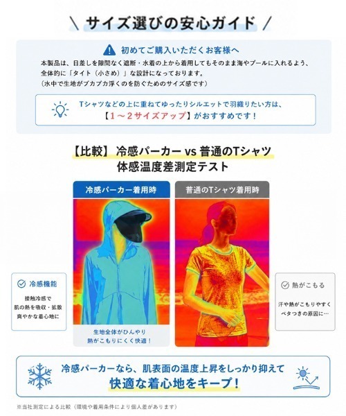 by LEGNA(バイレグナ)の「完全防備接触冷感UVカットショートパーカー(パーカー・レディース・ブルー/グレー/イエロー/ラベンダー/ピンク/ホワイト・X-LARGE/FREE)」の14枚目の写真