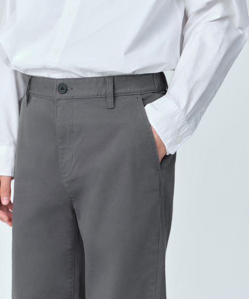 MUSINSA STANDARD（ムシンサスタンダード）の「コンフォートストレートチノパンツ[グレー]（その他パンツ・メンズ・その他・26/27/28/29/30/31/32/33/34/36/38/40/42）」の6枚目の写真