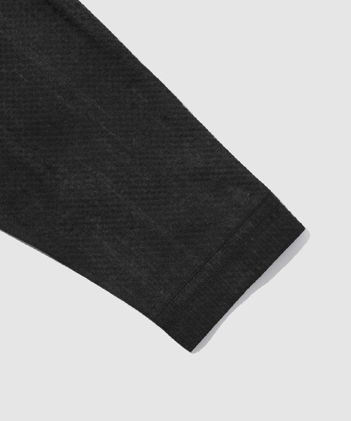 TETE HOMME(テットオム)の「TETE by TETE HOMME かすれプリント 七分袖ナローカラーシャツ(シャツ/ブラウス・メンズ・ブラック/グレー・XL/M/L)」の6枚目の写真