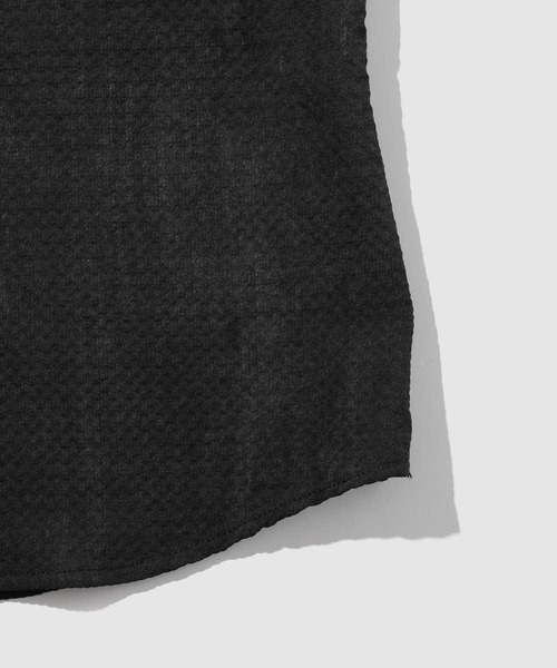 TETE HOMME(テットオム)の「TETE by TETE HOMME かすれプリント 七分袖ナローカラーシャツ(シャツ/ブラウス・メンズ・ブラック/グレー・XL/M/L)」の5枚目の写真