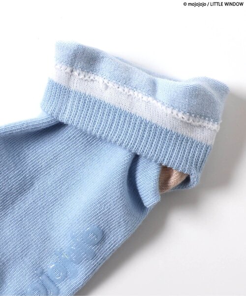 BREEZE（ブリーズ）の「【リンク】mojojojo ショートソックス(キッズサイズ)（ソックス/靴下・キッズ・ピンク/サックスブルー/アイボリー・21/18/15 /12）」の5枚目の写真