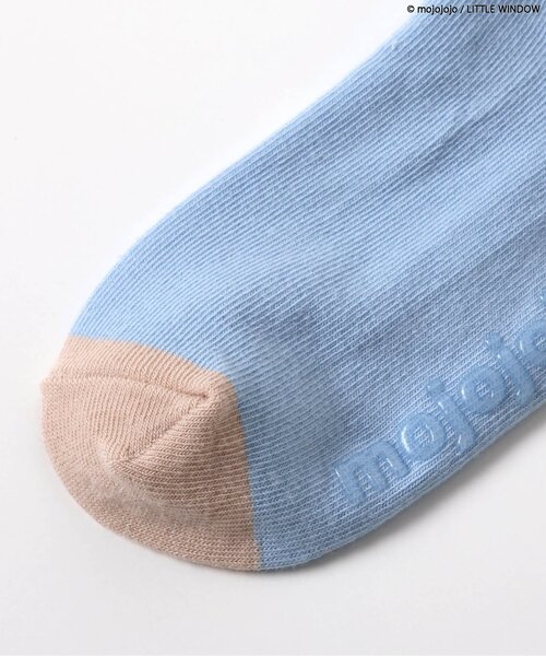 BREEZE（ブリーズ）の「【リンク】mojojojo ショートソックス(キッズサイズ)（ソックス/靴下・キッズ・ピンク/サックスブルー/アイボリー・21/18/15 /12）」の4枚目の写真