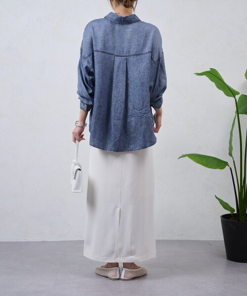 Jena espace merveilleux（ジェナ　エスパスメルヴェイユ）の「トロミナロースカート（スカート・レディース・ブラック/アイボリー/ベージュ・FREE）」の6枚目の写真