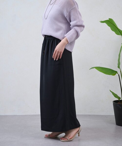 Jena espace merveilleux（ジェナ　エスパスメルヴェイユ）の「トロミナロースカート（スカート・レディース・ブラック/アイボリー/ベージュ・FREE）」の11枚目の写真