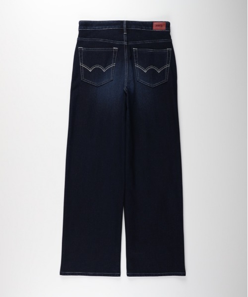 EDWIN(エドウィン)の「EDWIN(エドウィン)【レディース】「COOL」ワイドデニムパンツ【涼】(デニムパンツ・レディース・ダークインディゴブルー・XS/S/M/L)」の8枚目の写真