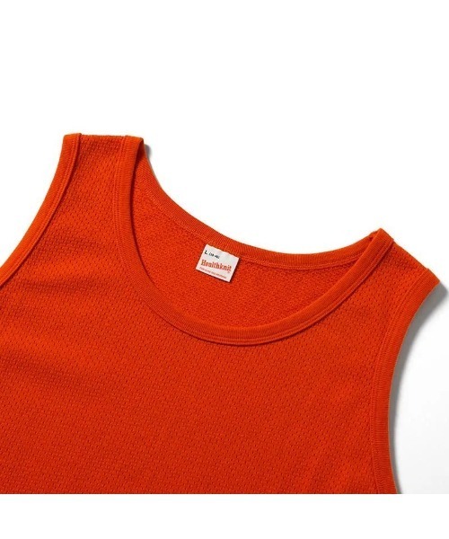 Healthknit(ヘルスニット)の「Healthknit U.S.Cotton MeshTanktop (#55019)(タンクトップ・メンズ・オレンジ/ブラック・MEDIUM/LARGE/X-LARGE)」の6枚目の写真