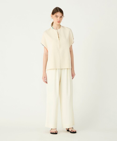 manipuri(マニプリ)の「【別注】manipuri for Ballsey MANIPURI COMBI ワイドプルオーバー(ニット/セーター・レディース・ベージュ系その他/ネイビー・S)」の3枚目の写真