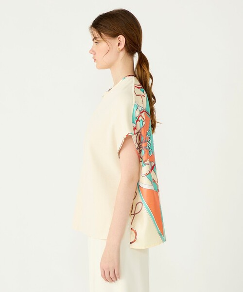 manipuri(マニプリ)の「【別注】manipuri for Ballsey MANIPURI COMBI ワイドプルオーバー(ニット/セーター・レディース・ベージュ系その他/ネイビー・S)」の5枚目の写真