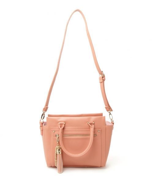 Heather(ヘザー)の「タッセルショルダーBAG 712676(ショルダーバッグ・レディース・アイボリー/ブラック/ピンク系その他・ONE SIZE)」の1枚目の写真