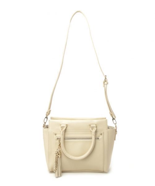 Heather(ヘザー)の「タッセルショルダーBAG 712676(ショルダーバッグ・レディース・アイボリー/ブラック/ピンク系その他・ONE SIZE)」の2枚目の写真