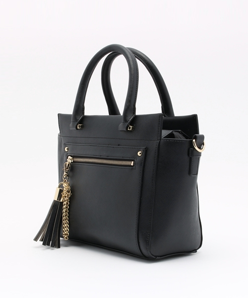 Heather(ヘザー)の「タッセルショルダーBAG 712676(ショルダーバッグ・レディース・アイボリー/ブラック/ピンク系その他・ONE SIZE)」の4枚目の写真