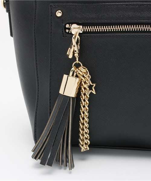 Heather(ヘザー)の「タッセルショルダーBAG 712676(ショルダーバッグ・レディース・アイボリー/ブラック/ピンク系その他・ONE SIZE)」の6枚目の写真