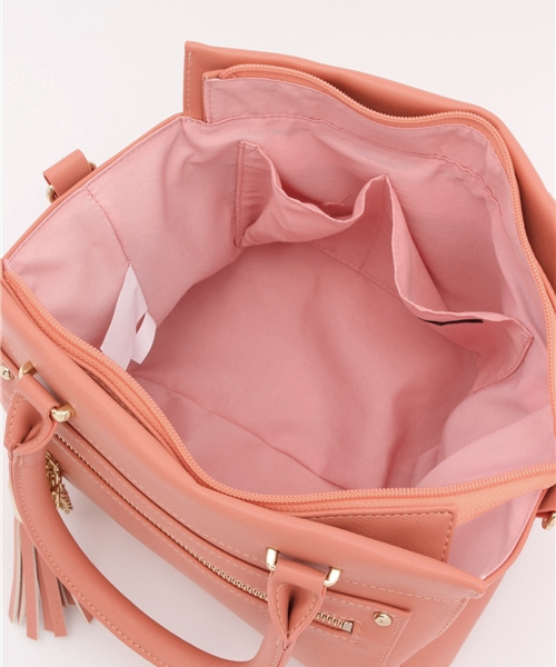Heather(ヘザー)の「タッセルショルダーBAG 712676(ショルダーバッグ・レディース・アイボリー/ブラック/ピンク系その他・ONE SIZE)」の9枚目の写真