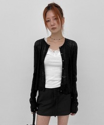 BLACKUP（ブラックアップ）の「[MADE] シャベサマーラウンドニットカーディガン（カーディガン/ボレロ）」