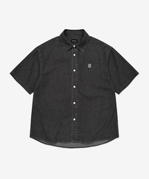 C LOGO DENIM HALF SHIRT
