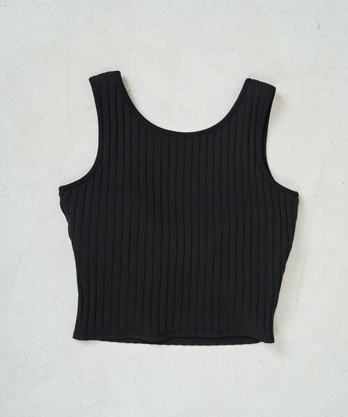 FREAK'S STORE（フリークスストア）の「限定展開　ワイド リブ ヘンリー タンク セット 水着(トップス・パンツ)（水着・レディース・ブラウン/ナチュラル/グレー/ブラック・ﾌﾘ-）」の22枚目の写真