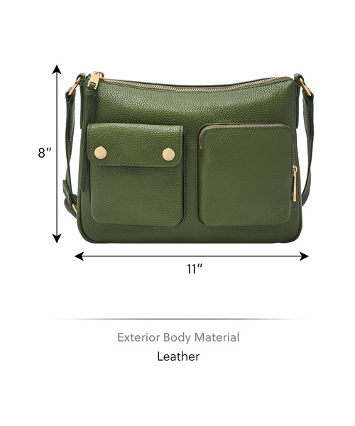 FOSSIL(フォッシル)の「フォッシル 斜めがけバッグ レディース レザー グリーン スマホ収納可 ZB11209314(ショルダーバッグ・レディース・グリーン・FREE)」の5枚目の写真