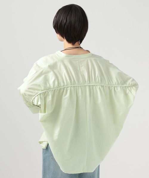 BAYFLOW(ベイフロー)の「ギャザー切替シャツ(シャツ/ブラウス・レディース・セージグリーン/チャコール/ブラウン/ホワイト・FREE)」の20枚目の写真