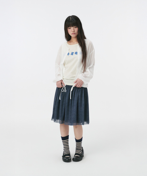 OHESHIO（オヘシオ）の「DOT PATCHWORK BLOUSE, WHITE（シャツ/ブラウス・レディース・その他・FREE）」の5枚目の写真