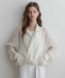 les rainy summer wind half Jacket (ivory)