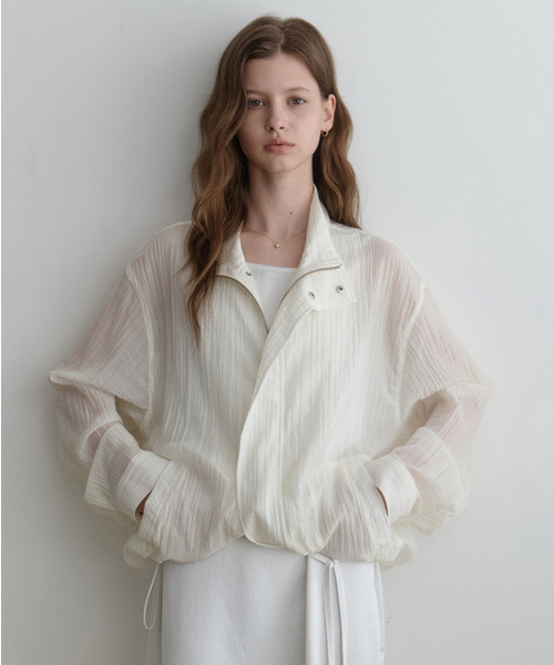 LENAV(ルナブ)の「les rainy summer wind half Jacket (ivory)(ナイロンジャケット・レディース・その他・FREE)」の1枚目の写真