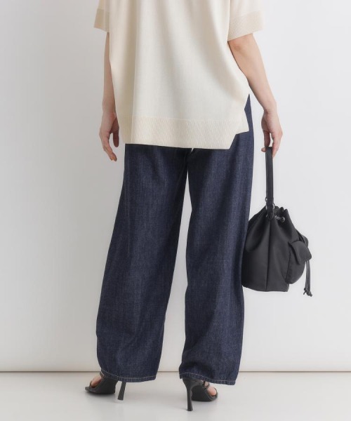 SOMETHING(サムシング)の「SOMETHING(サムシング)サマーベイカーカーブパンツ(デニムパンツ・レディース・ノンウォッシュ・M/L/XS/S)」の11枚目の写真