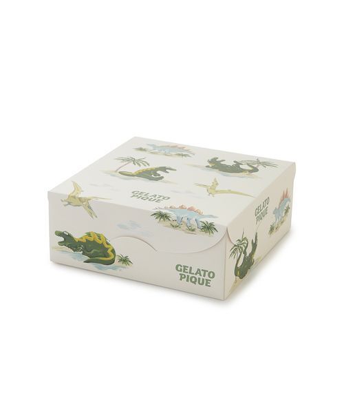 gelato pique(ジェラートピケ)の「【HOMME】スリーピングダイナソー柄アンダーウェア BOX付き(ボクサーパンツ・メンズ・ミント/ネイビー・M/L)」の9枚目の写真
