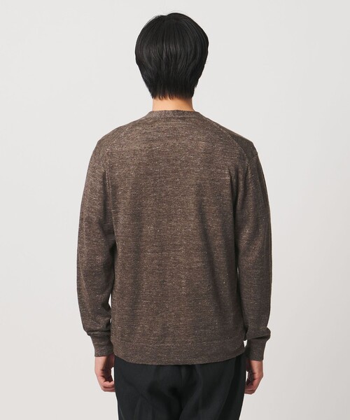 UNITED ARROWS(ユナイテッドアローズ)の「リネン/コットン ハイゲージ カーディガン(カーディガン/ボレロ・メンズ・ダークブラウン/ピンク/ライム・L/XL/M/S)」の10枚目の写真