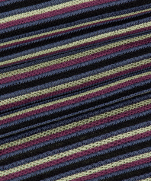 WKNDRS(ウィーキャンドース)の「AP STRIPED HALF-ZIP POLO (BLACK)(ポロシャツ・レディース・その他・X-LARGE/LARGE/MEDIUM)」の7枚目の写真