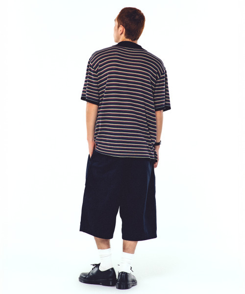 WKNDRS(ウィーキャンドース)の「AP STRIPED HALF-ZIP POLO (BLACK)(ポロシャツ・レディース・その他・X-LARGE/LARGE/MEDIUM)」の9枚目の写真