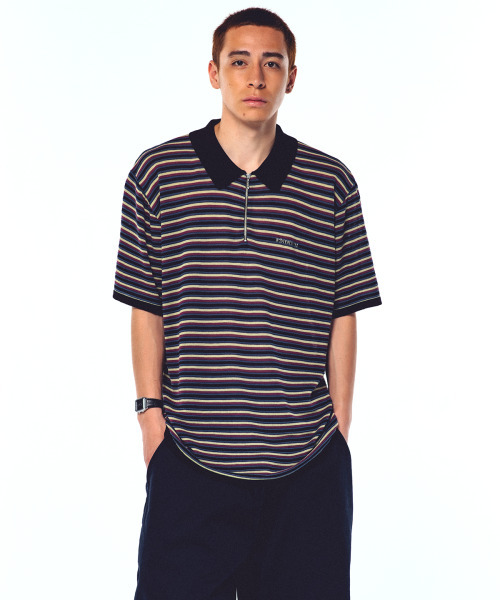 WKNDRS(ウィーキャンドース)の「AP STRIPED HALF-ZIP POLO (BLACK)(ポロシャツ・レディース・その他・X-LARGE/LARGE/MEDIUM)」の10枚目の写真