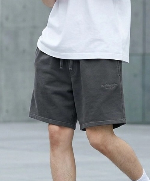 Mark Gonzales(マーク・ゴンザレス)の「2026SS Mark Gonzales/マーク ゴンザレス ヘビーウエイト 裏毛 ピグメント加工 スウェットワイドショートパンツ レディース メンズ ハーフパンツ(その他パンツ・メンズ・ブラウン/ブラック/ネイビー・LL/L/M)」の1枚目の写真