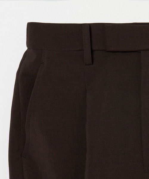 HELIOPOLE(エリオポール)の「DRY TOUCH WIDW TAPERED PANTS(その他パンツ・レディース・ダークブラウン・36/38)」の5枚目の写真
