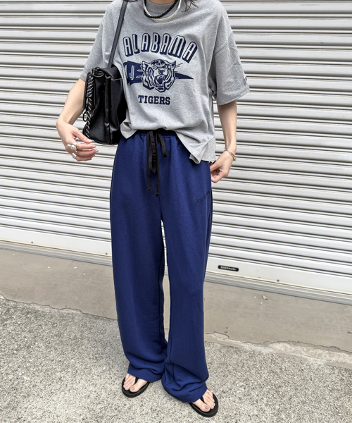 JACKSON MATISSE(ジャクソンマティス)の「別注【RUSSELL ATHLETIC*JM for JS】 TCRウラケパンツ(スウェットパンツ・レディース・ブラウン/チャコールグレー/ネイビー・FREE)」の8枚目の写真