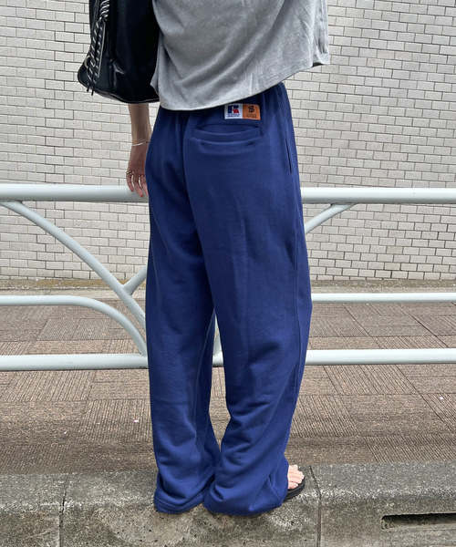 JACKSON MATISSE(ジャクソンマティス)の「別注【RUSSELL ATHLETIC*JM for JS】 TCRウラケパンツ(スウェットパンツ・レディース・ブラウン/チャコールグレー/ネイビー・FREE)」の11枚目の写真