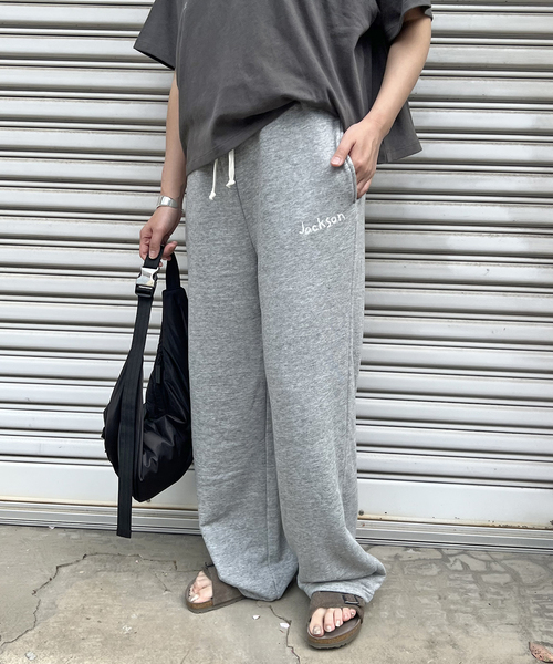 JACKSON MATISSE(ジャクソンマティス)の「別注【RUSSELL ATHLETIC*JM for JS】 TCRウラケパンツ(スウェットパンツ・レディース・ブラウン/チャコールグレー/ネイビー・FREE)」の17枚目の写真