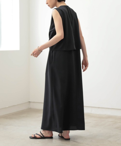 for/c（フォーシー）の「ノットレイヤードワンピース【サスティナブル】（ワンピース・レディース・スミクロ/カーキ・M/PM/TM/L）」の22枚目の写真